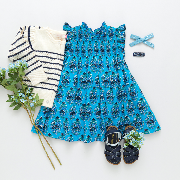 Girls Constance Sweater - Navy Stripe on Sale - Image 5
